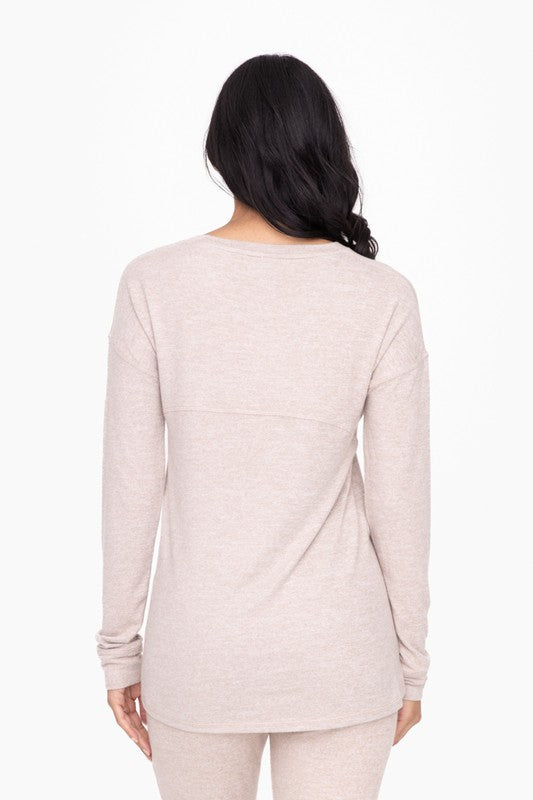 Mono B Brushed Crewneck Pullover (KT-A0645)