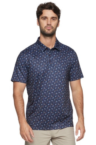 PATERSON SS DRINK PRINT PERFORMANCE POLO