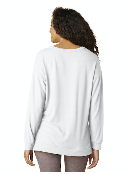 BY Long Weekend Lounge Pullover WHITE