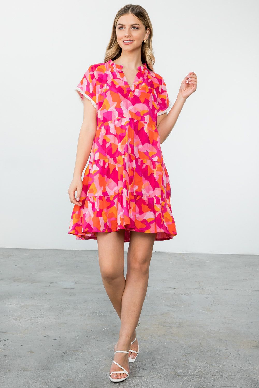 THML Abstract Pink Dress