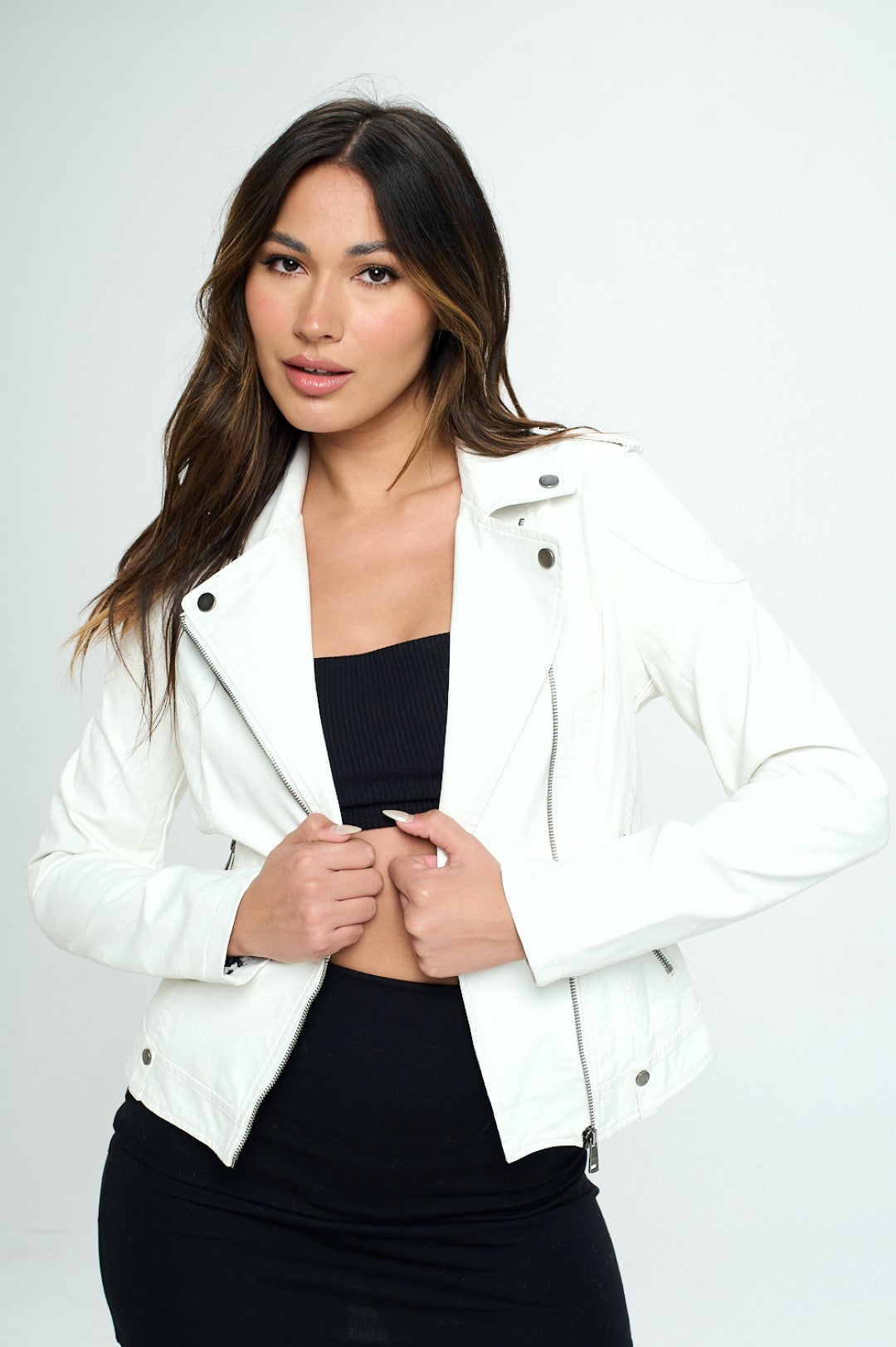 Coalition Faux Leather Jacket (L152F3)