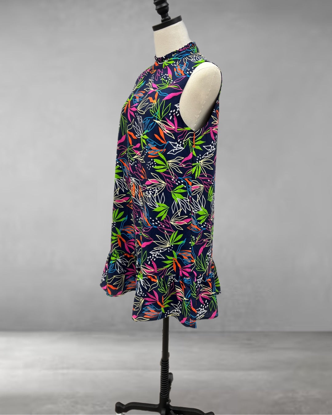 THML Sleeveless Abstract Print Dress (JH1934)